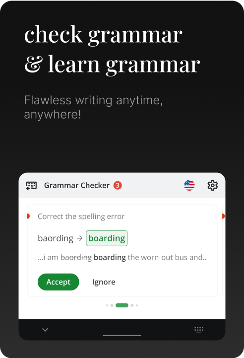 Grammar suggestions shown on keyboard custom view